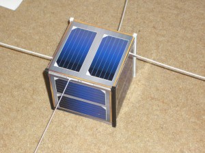 FUNcube model, the antennas are made from plastic strip FUNcube model, the antennas are made from plastic strip
